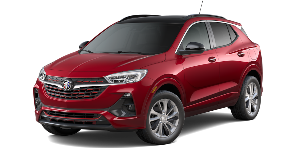 Buick Encore GX 2023 en color brick red metallic
