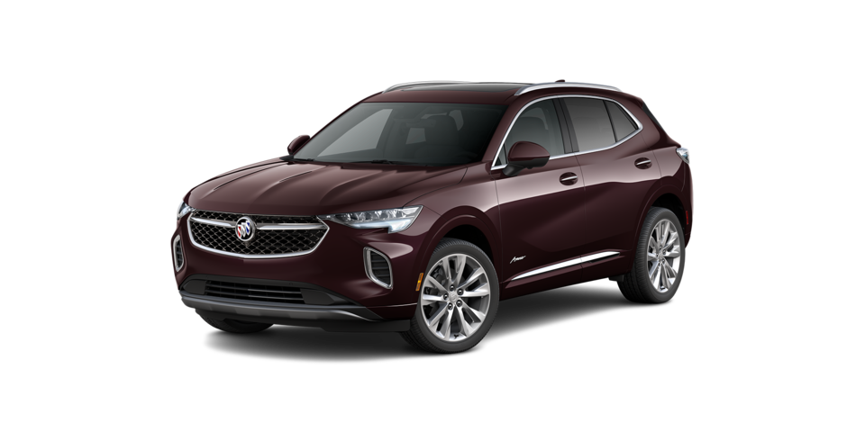Buick Envision 2023 en color Garnet Metallic