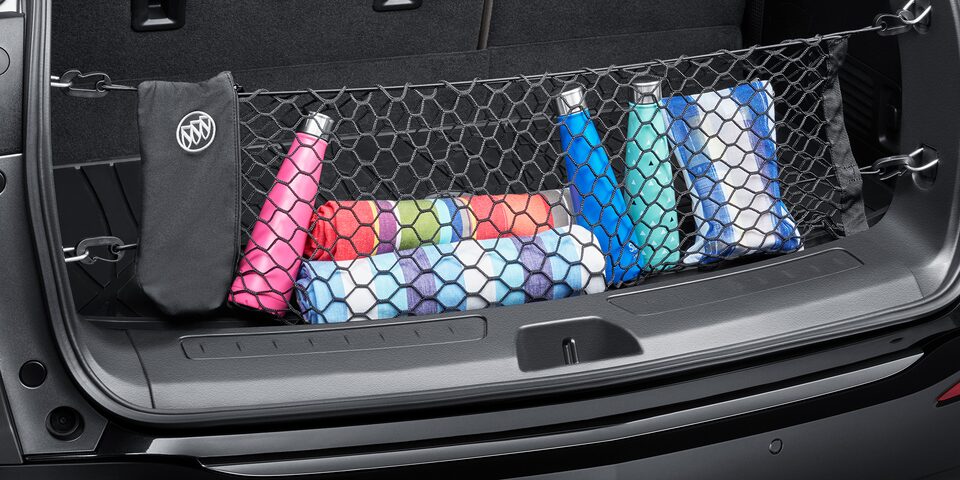 Red de carga vertical con bolsa de almacenaje y logo para Buick Enclave 2024