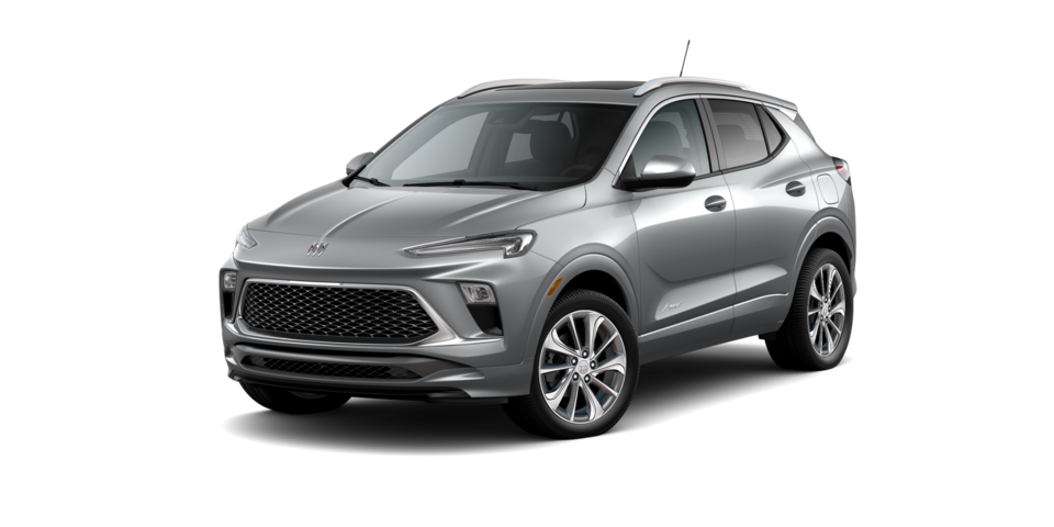 Nueva SUV compacta premium, Buick Encore 2024 Avenir color Sharkskin Metallic