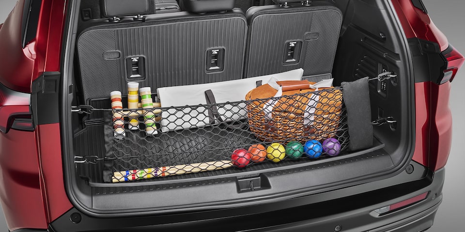 Red de carga vertical con bolsa de almacenaje y logo para tu nueva Buick Enclave 2025