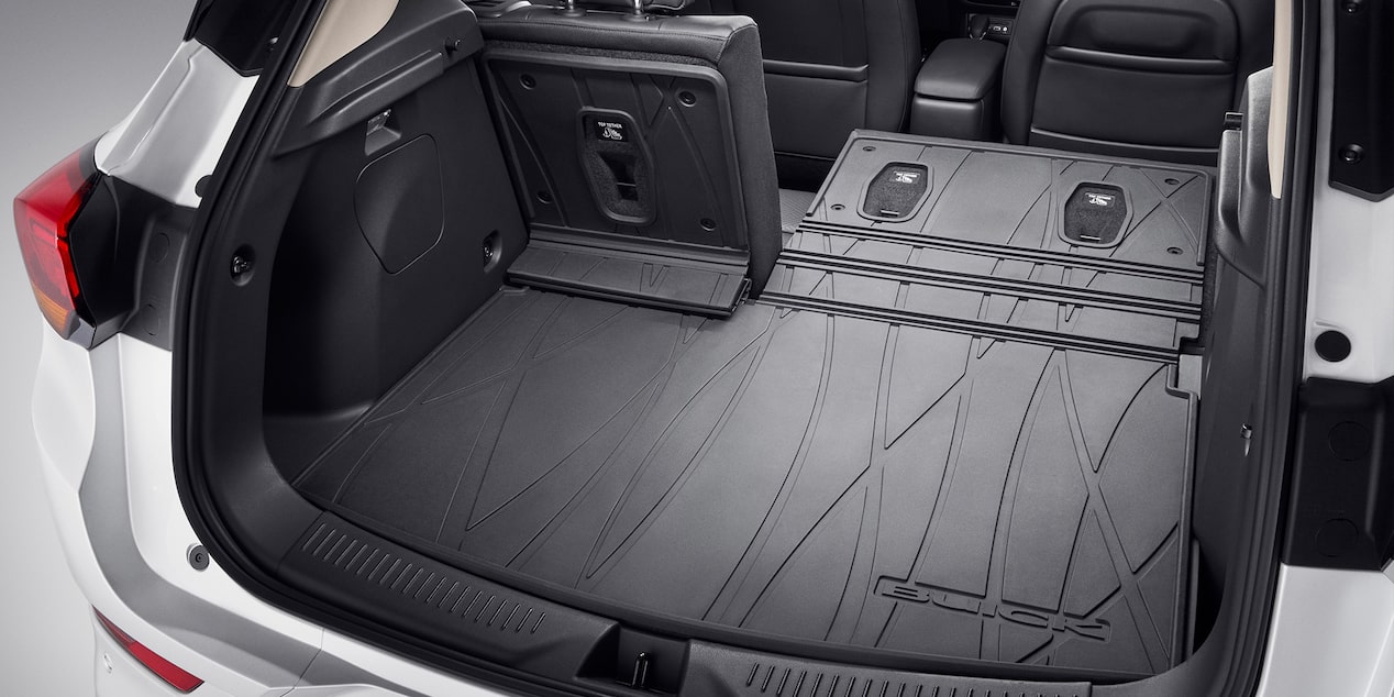 Tapete de vinil de cobertura extendida para cajuela con logo Buick en tu Encore 2025