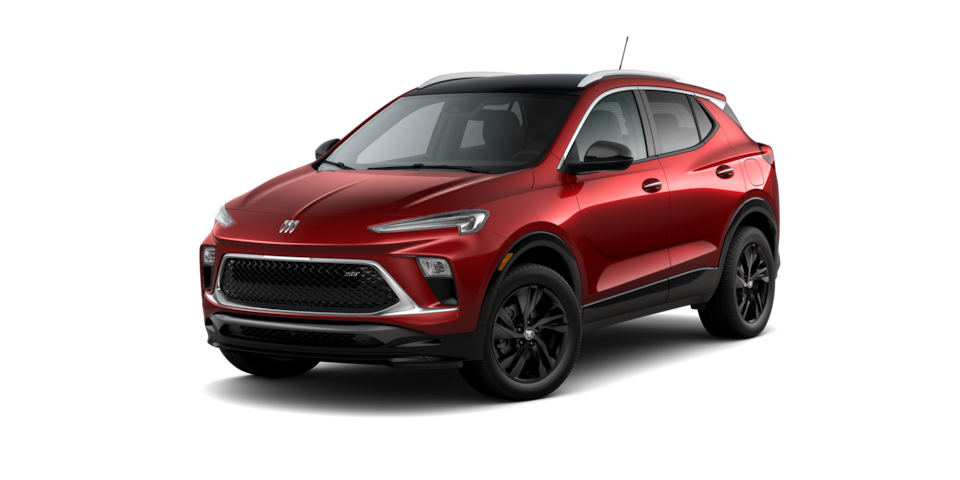 SUV compacta premium, Buick Encore 2025 en versión Sport Touring en color Jinx Metallic