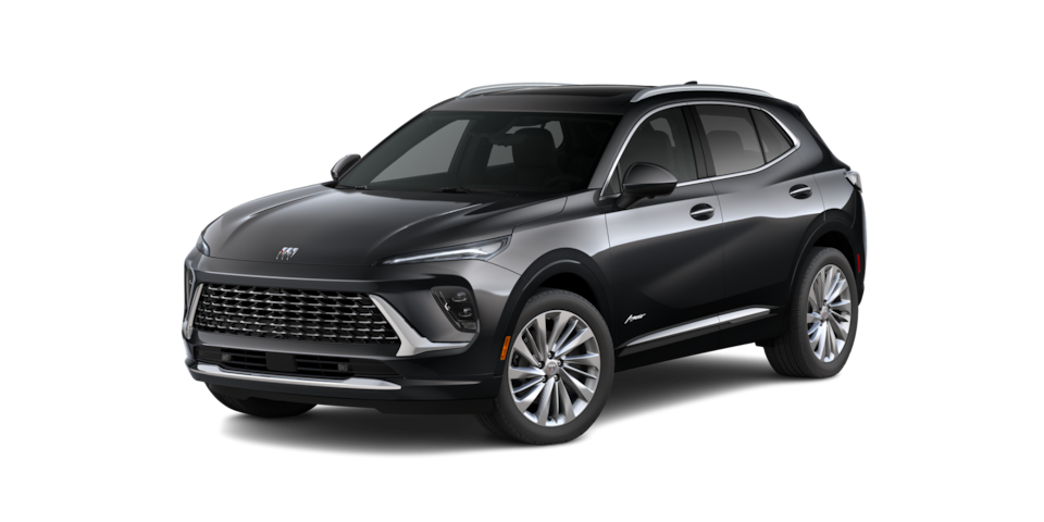 Buick Envision 2025 versión Avenir, SUV mediana premium en color Black Meet Kettle