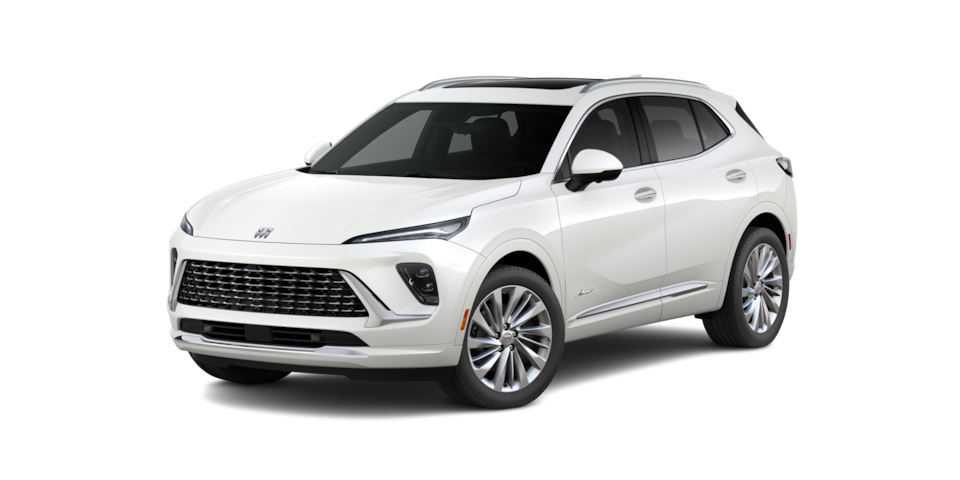 Buick Envision 2025 versión Avenir, SUV mediana premium en color White Metallic