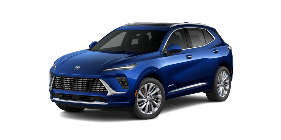 Buick Envision 2025 versión Avenir, SUV mediana premium en color Opulent Blue Metallic