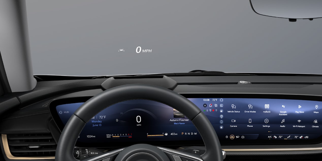 Head-up display de 15 pulgadas reflejado en el parabrisas