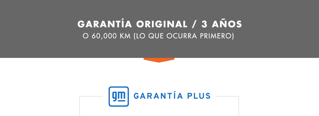 Garantía original de 3 años o 60 mil kilómetros, lo que ocurra primero