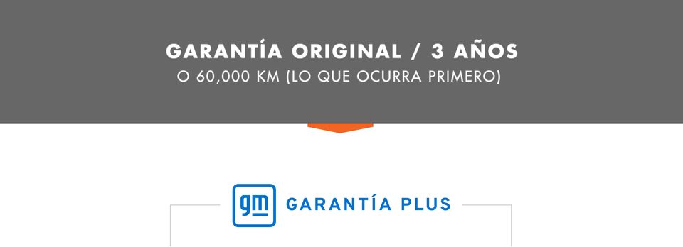 Garantía original de 3 años o 60 mil kilómetros, lo que ocurra primero